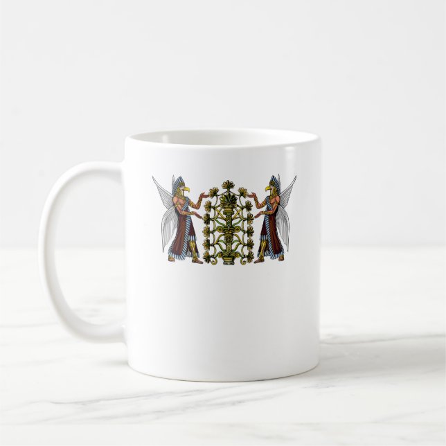 Anunnaki Utomjordingars Ancient Sumerian Gods Kaffemugg (Vänster)