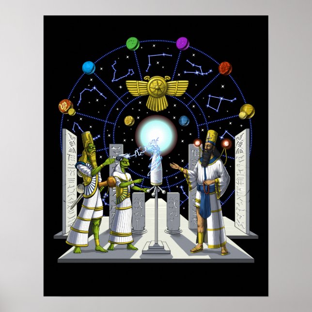 Anunnaki Utomjordingars Poster (Framsidan)