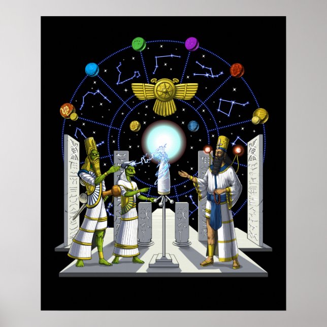 Anunnaki Utomjordingars Poster (Framsidan)