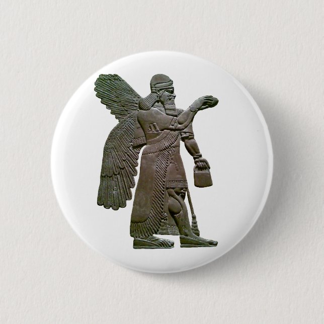 Anunnuki forntida Sumerian främmande utomjordiskt Knapp (Framsida)