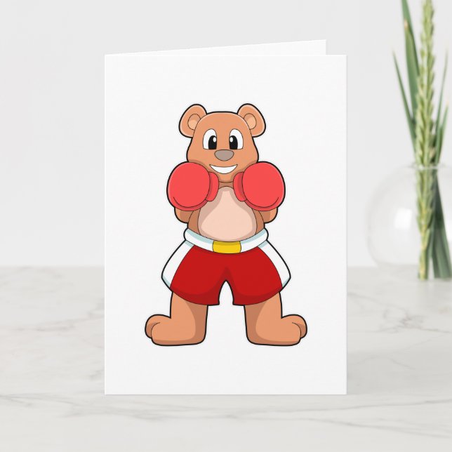 Använd Boxer med Boxing-handskar Kort (Framsida)