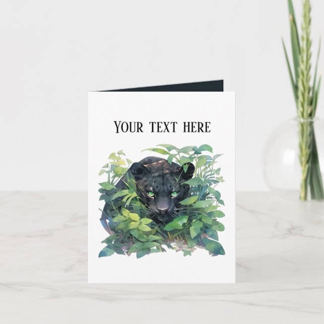 Använd Cute Panther för att lägga till text Kort (Framsida)