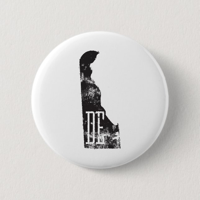 Använd Delawar statlig karta DE Förkortning Knapp (Framsida)