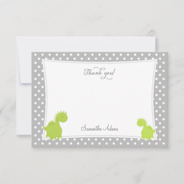 Använd Dinosaur - tackkort Tack Kort (Framsida)