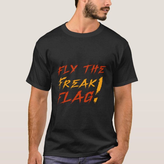Använd Flagga Freak så att Flagga för Freaken kan  T Shirt (Framsida)