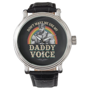 Använd inte min pappastämma HBTQ Armbandsur