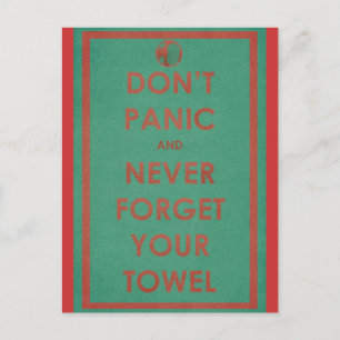 Använd inte Panic-design Vykort
