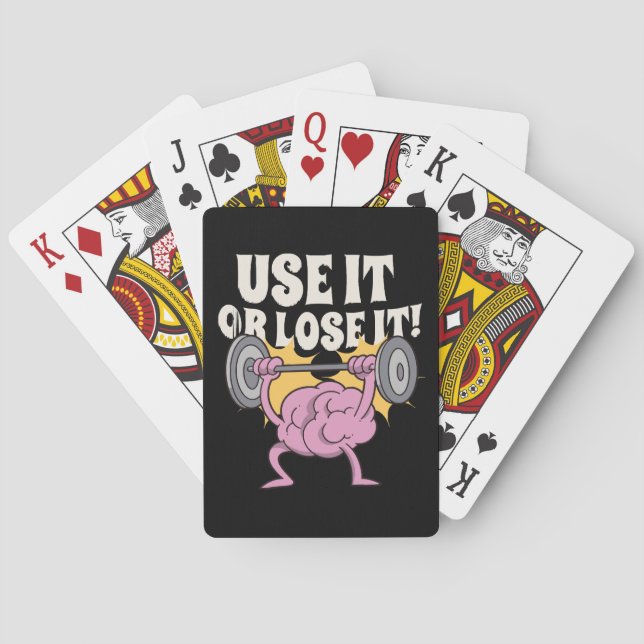 Använd och träna din hjärna casinokort (Baksidan)