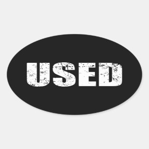 ANVÄND OVAL STICKER OVALT KLISTERMÄRKE