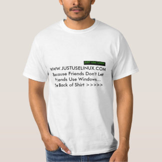 Använd precis linuxen därför att… t-shirt