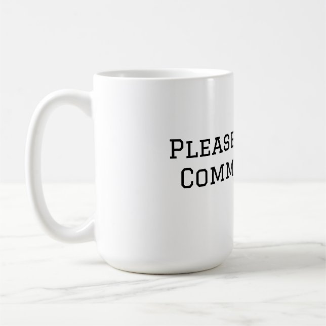 Använd sunt förnuft kaffemugg (Vänster)