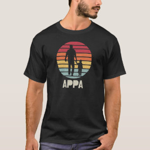 Använd Vintage Retro Sunset Far och Child T Shirt
