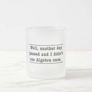 Använda Algebra Frostad Glasmugg