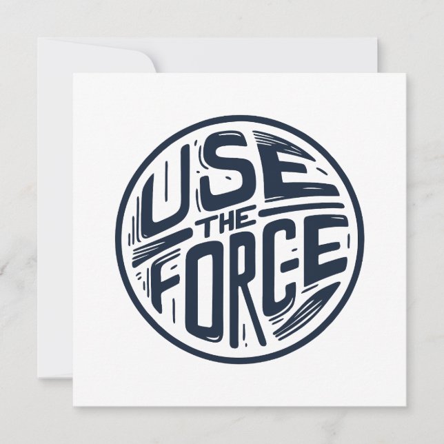 Använda av kraften 2 julkort (Framsida)