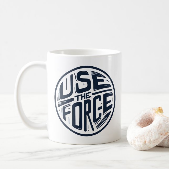 Använda av kraften 2 kaffemugg (Med munk)