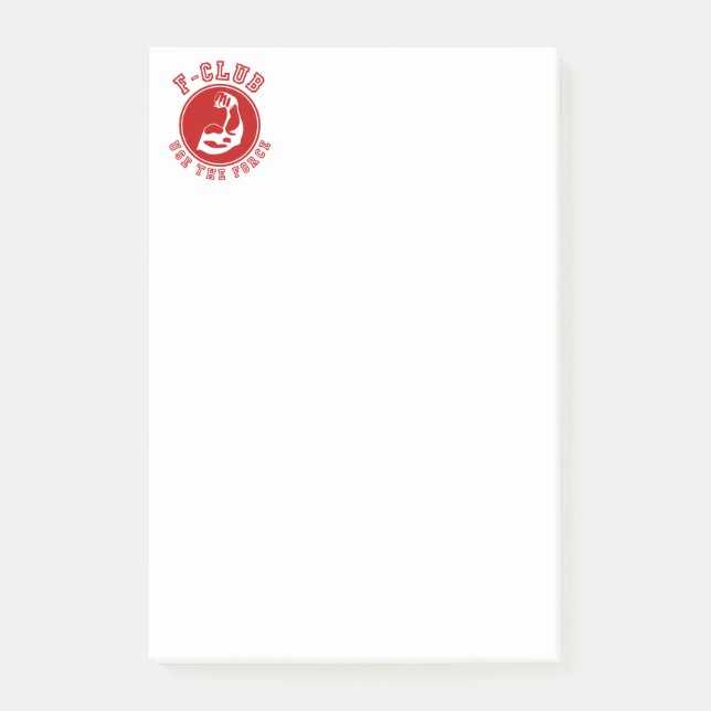 Använda av kraften post-it block (Framsida)