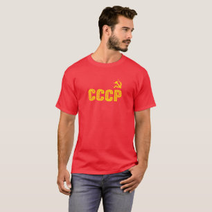 Använda CCCP bultar och skäramanar mörka T-trö Tee