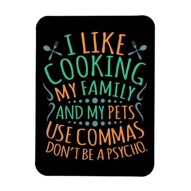 Använda Commas English Language Teacher Teach Stud Magnet (Vertikal)