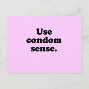 ANVÄNDA CONDOM SENSE VYKORT