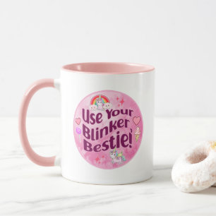 Använda din blinkare, Bestie! BFF Best Friends Hea Mugg
