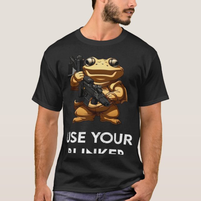 Använda din blinker 3 t shirt (Framsida)