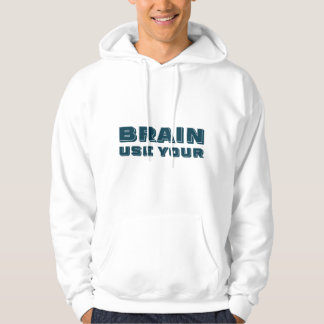 Använda din hjärna hoodie
