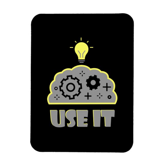 Använda din hjärna magnet (Vertikal)