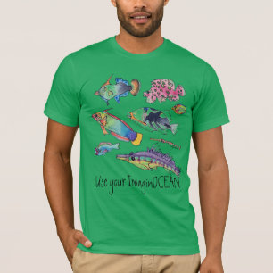 Använda din ImaginOCEAN-fisk T Shirt