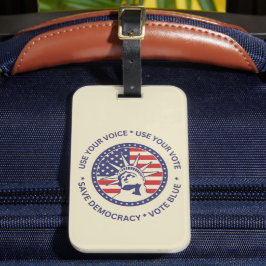 Använda Din rösträtt Patriotic Liberty Badge Bagagebricka