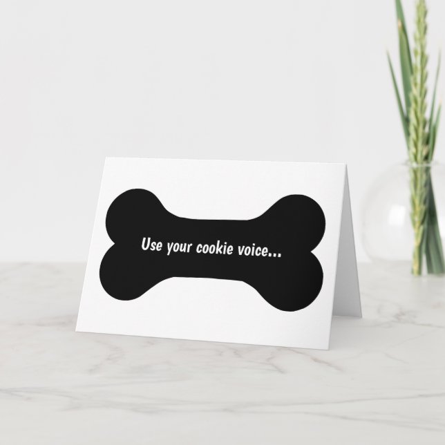 Använda ditt rösthälsningskort för cookie kort (Framsida)