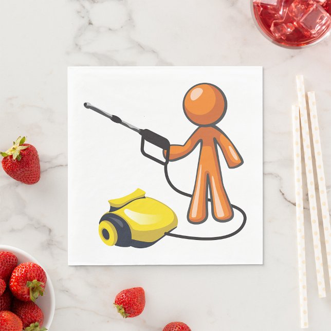 Använda en trycktvättmaskin pappersservett (Skapare uppladdad)