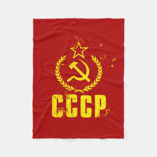 Använda flaggafiltar för kommunist CCCP Fleecefilt