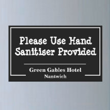Använda Hand Sanitiser. Hotel Bathroom