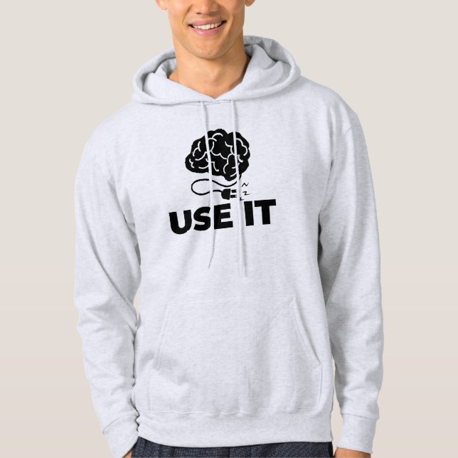 Använda IT - Hjärndesign Hoodie (Framsida)