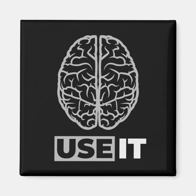 Använda IT - Hjärndesign Magnet (Framsidan)