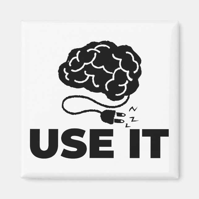 Använda IT - Hjärndesign Magnet (Framsidan)