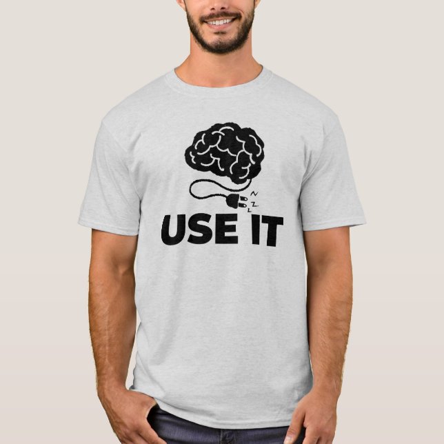 Använda IT - Hjärndesign T Shirt (Framsida)
