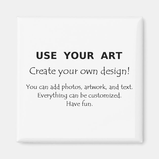 Använda Konsten skapar dina egna magneters unika d Magnet (Framsidan)