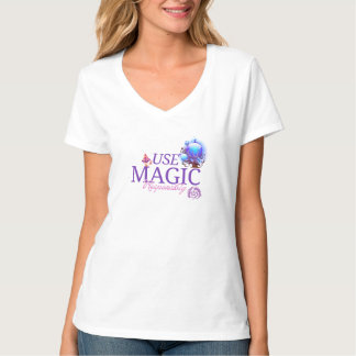 Använda Magic Responsible in Lila T Shirt
