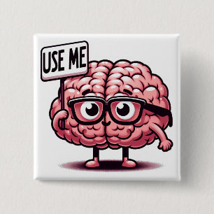 Använda Me Funny Brain Knapp