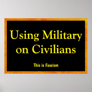 Använda militär mot civila poster