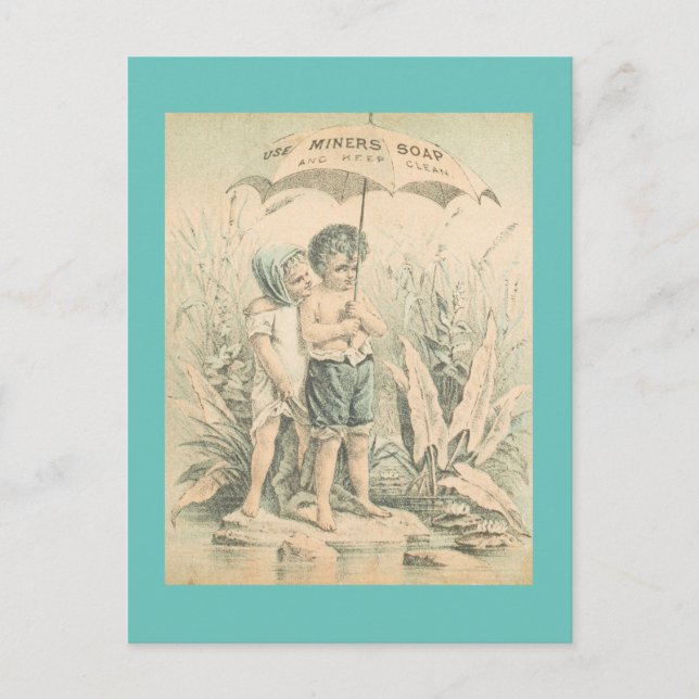 Använda Miners Soap Vykort (Framsida)