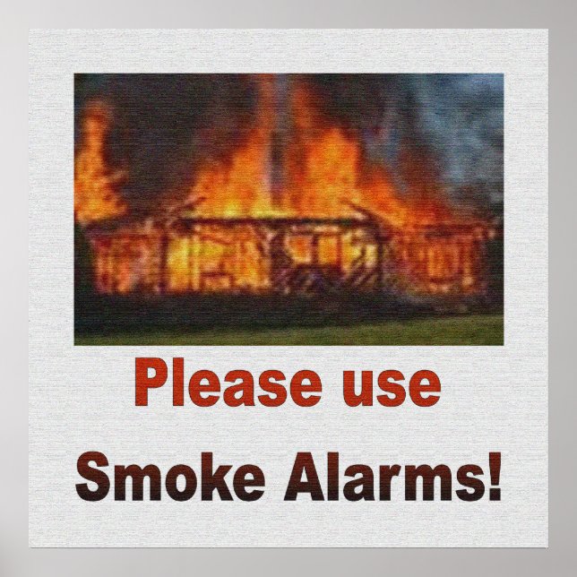 ANVÄNDA ROKE ALARMS SÄKERHETSPOSTER POSTER (Framsidan)