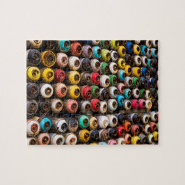 Använda spridningsfärgskoner pussel