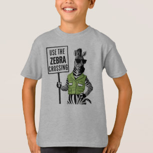 Använda Zebra-korsningen T Shirt