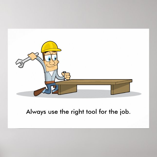 Användan Hand Verktyg 001 Poster (Framsidan)