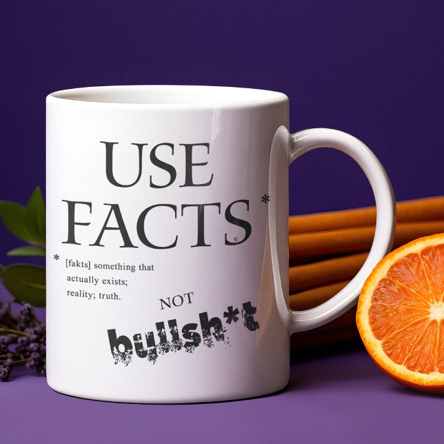 ANVÄNDANS FAKTA VERKLIGHETSFÖRTROENDE INTE BULLSH* KAFFEMUGG (Skapare uppladdad)
