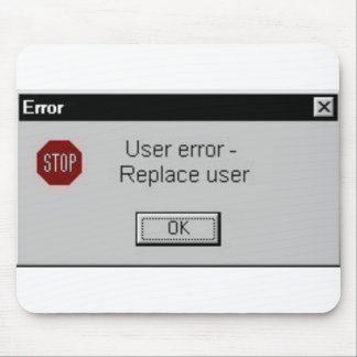 användarefel musmatta