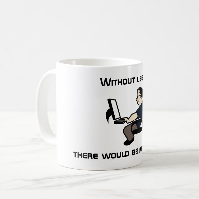 Användarfelkaffe Mugg, med bild Kaffemugg (Framsida vänster)