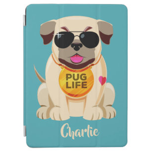 Användarnamn för Pug Life och enhetshäck för färg iPad Air Skydd